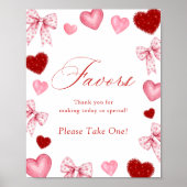Little Sweetheart Favors Sign Valentines Day Baby  ポスター (正面)
