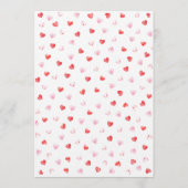 Little Sweetheart Girl Baby Shower Invitation 招待状 (裏面)