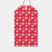 Little Sweetheart Pink Bow Baby Showerありがとう ギフトタグ (裏面)