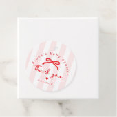 Little Sweetheart Pink Red Valentines Baby Shower フェイバータグ (インサイチュ)