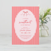 Little Sweetheart Retro Baby Shower Invitation 招待状 (スタンド正面)