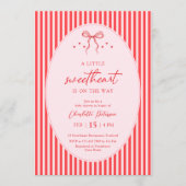 Little Sweetheart Retro Baby Shower Invitation 招待状 (正面)