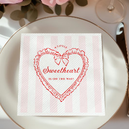 Little Sweetheart Valentine Baby Shower スタンダードカクテルナプキン
