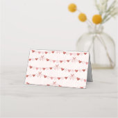 Little Sweetheart Valentine Baby Shower Folded  プレイスカード (裏面)