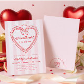 Little Sweetheart Valentine Baby Shower Invitation 招待状