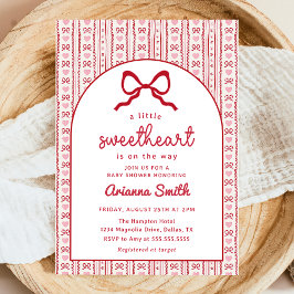 Little Sweetheart Valentine Baby Shower Invitation 招待状
