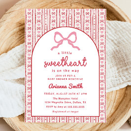 Little Sweetheart Valentine Baby Shower Invitation 招待状