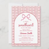 Little Sweetheart Valentine Baby Shower Invitation 招待状 (正面)