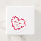 Little Sweetheart Valentine Baby Shower Thank You フェイバータグ (インサイチュ)