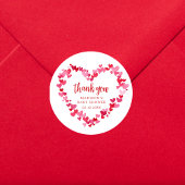Little Sweetheart Valentine Baby Shower Thank You ラウンドシール