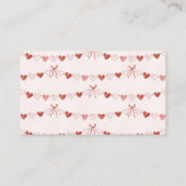 Little Sweetheart Valentine Books for Baby Card エンクロージャーカード (裏面)