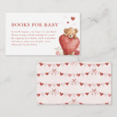 Little Sweetheart Valentine Books for Baby Card エンクロージャーカード (正面/裏面)