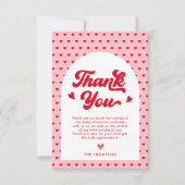 Little Sweetheart Valentinesベビーシャワー サンキューカード (正面)