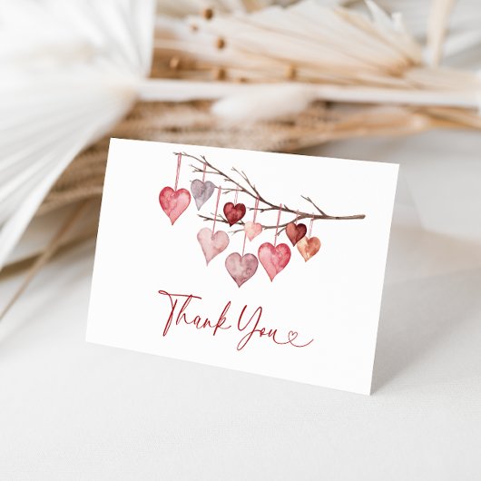 Little Sweetheart Valentinesベビーシャワー サンキューカード