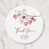 Little Sweetheart Valentinesベビーシャワー フェイバータグ (正面)