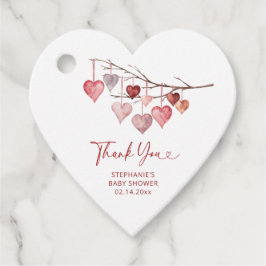 Little Sweetheart Valentinesベビーシャワー フェイバータグ