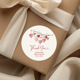 Little Sweetheart Valentinesベビーシャワー ラウンドシール