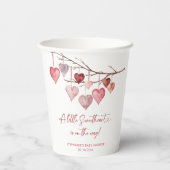 Little Sweetheart Valentinesベビーシャワー 紙コップ (裏面)