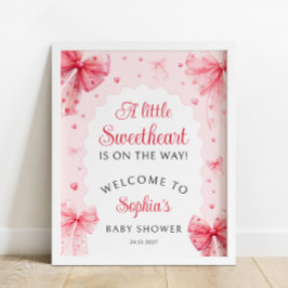 Little Sweetheart Valentines Baby Showerへようこそ ポスター