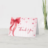 Little Sweetheart Valentines Baby Shower  サンキューカード (正面)