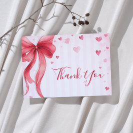 Little Sweetheart Valentines Baby Shower  サンキューカード