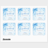 Little Sweetheart Valentines Baby Shower  スクエアシール (シート)