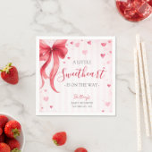 Little Sweetheart Valentines Baby Shower  スタンダードカクテルナプキン (インサイチュ)