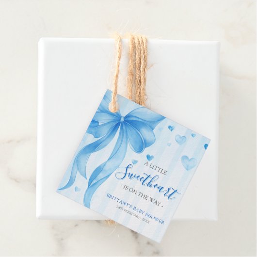 Little Sweetheart Valentines Baby Shower  フェイバータグ (インサイチュ)