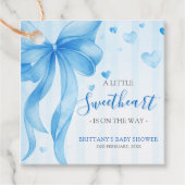 Little Sweetheart Valentines Baby Shower  フェイバータグ (正面)