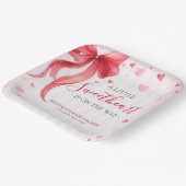 Little Sweetheart Valentines Baby Shower ペーパープレート (傾斜あり)