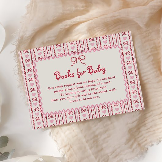 Little Sweetheart Valentines Books for Baby Card エンクロージャーカード