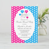 Little Sweetheart Valentine's Dayジェンダー・リビール 招待状 (スタンド正面)