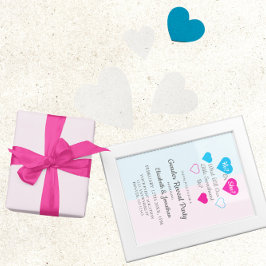 Little Sweetheart Valentine's Dayジェンダー・リビール 招待状