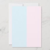 Little Sweetheart Valentine's Dayジェンダー・リビール 招待状 (裏面)