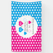 Little Sweetheart Valentine's Dayジェンダー・リビール 横断幕 (縦)