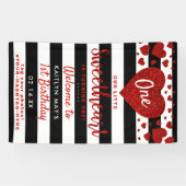 Little Sweetheart Valentine's Day Any Age Birthday 横断幕 (横)