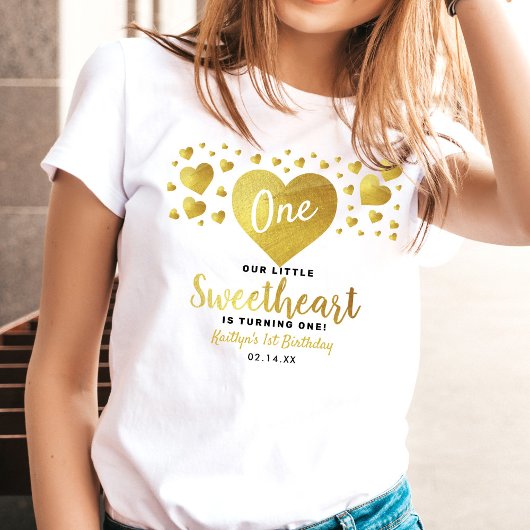 Little Sweetheart Valentine's Day Any Age Birthday Tシャツ