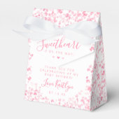 Little Sweetheart Valentine's Day Baby Shower フェイバーボックス (正面サイド)