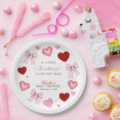 Little Sweetheart Valentines Day Baby Shower ペーパープレート (パーティー)