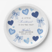 Little Sweetheart Valentines Day Baby Shower ペーパープレート (正面)