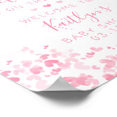 Little Sweetheart Valentine's Day Baby Shower ポスター (角)