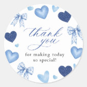 Little Sweetheart Valentines Day Baby Shower ラウンドシール (正面)