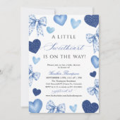 Little Sweetheart Valentines Day Baby Shower 招待状 (正面)