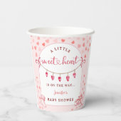Little Sweetheart Valentine's Day Baby Shower  紙コップ (裏面)