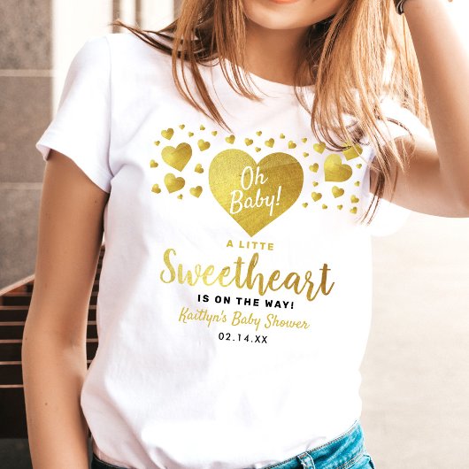 Little Sweetheart Valentine's Day Baby Shower Tシャツ