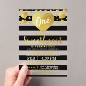 Little Sweetheart Valentine's Day Birthday アクリル招待状 (インサイチュ (ポータブル))