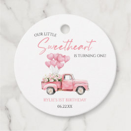 Little Sweetheart Valentine's Day Birthday Party フェイバータグ