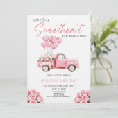 Little Sweetheart Valentine's Day Birthday Party 招待状 (スタンド正面)