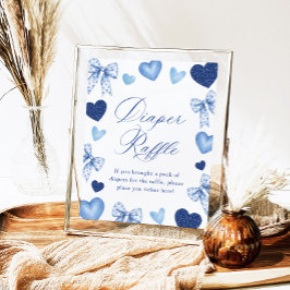 Little Sweetheart Valentines Diaper Raffle Sign ポスター