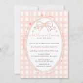 Little Sweetheart Valentines Girl Baby Shower 招待状 (正面)